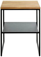 HAKU Möbel Beistelltisch rechteckig Massivholz eiche 45,0 x 35,0 x 60,0 cm, 1 St.