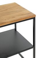 HAKU Möbel Beistelltisch rechteckig Massivholz eiche 45,0 x 35,0 x 60,0 cm, 1 St.