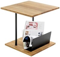 HAKU Möbel Beistelltisch quadratisch Massivholz...