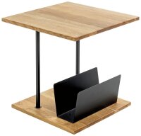 HAKU Möbel Beistelltisch quadratisch Massivholz eiche 45,0 x 45,0 x 45,0 cm, 1 St.