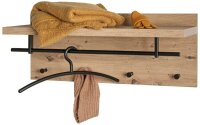 HAKU Möbel Wandgarderobe 37444 eiche Holz 4 Haken...