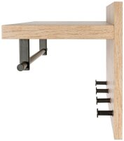 HAKU Möbel Wandgarderobe 37444 eiche Holz 4 Haken 75,0 x 30,0 cm, 1 St.