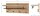 HAKU Möbel Wandgarderobe 37444 eiche Holz 4 Haken 75,0 x 30,0 cm, 1 St.
