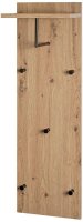 HAKU Möbel Wandgarderobe 37448 eiche Holz 5 Haken 30,0 x 100,0 cm, 1 St.
