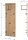 HAKU Möbel Wandgarderobe 37448 eiche Holz 5 Haken 30,0 x 100,0 cm, 1 St.