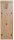 HAKU Möbel Wandgarderobe 37448 eiche Holz 5 Haken 30,0 x 100,0 cm, 1 St.