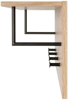 HAKU Möbel Wandgarderobe 37447 eiche Holz 4 Haken 80,0 x 30,0 cm, 1 St.