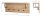 HAKU Möbel Wandgarderobe 37447 eiche Holz 4 Haken 80,0 x 30,0 cm, 1 St.