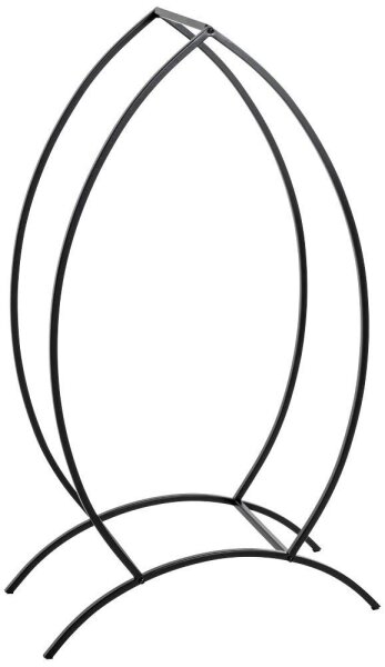 HAKU Möbel Kaminholzregal 37593 schwarz 47,0 x 20,0 x 80,0 cm