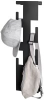 HAKU Möbel Wandgarderobe 47506 schwarz Metall 6...
