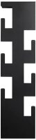 HAKU Möbel Wandgarderobe 47506 schwarz Metall 6 Haken 15,0 x 60,0 cm, 1 St.