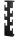 HAKU Möbel Wandgarderobe 47506 schwarz Metall 6 Haken 15,0 x 60,0 cm, 1 St.