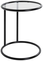 HAKU Möbel Beistelltisch rund Sicherheitsglas...