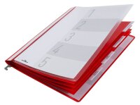 DURABLE Personalhefter Kunststoff rot DIN A4 5x...