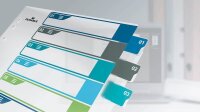 DURABLE Ordnerregister DIN A4 Überbreite 1-10 farbig 10-teilig, 1 Satz