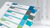 DURABLE Ordnerregister DIN A4 Überbreite 1-10 farbig 10-teilig, 1 Satz