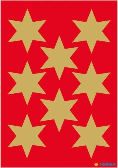 HERMA Aufkleber 3925 Sterne, gold, 24 Etiketten  ( 3925 )