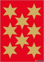 HERMA Aufkleber 3925 Sterne, gold, 24 Etiketten  ( 3925 )