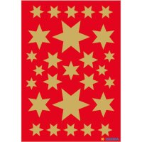 HERMA Aufkleber 3927 Sterne, gold, 81 Etiketten  ( 3927 )