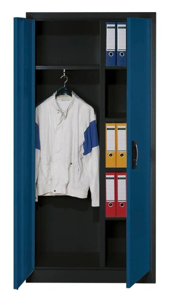 CP Stahlschrank C 2000 Acurado 9260-30 S10338 anthrazit, enzianblau 4 Fachböden 93,0 x 40,0 x 195,0 cm, aufgebaut, 1 St.