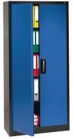 CP Stahlschrank C 2000 Acurado 9260-30 S10338 anthrazit, enzianblau 4 Fachböden 93,0 x 40,0 x 195,0 cm, aufgebaut, 1 St.