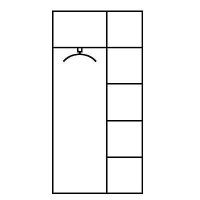 CP Stahlschrank C 2000 Acurado 9260-30 S10338 anthrazit, enzianblau 4 Fachböden 93,0 x 40,0 x 195,0 cm, aufgebaut, 1 St.