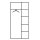 CP Stahlschrank C 2000 Acurado 9260-30 S10338 anthrazit, enzianblau 4 Fachböden 93,0 x 40,0 x 195,0 cm, aufgebaut, 1 St.