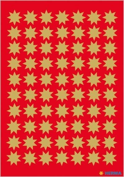 HERMA Aufkleber 3933 Sterne, gold, 210 Etiketten  ( 3933 )
