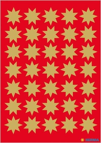 HERMA Aufkleber 3935 Sterne, gold, 105 Etiketten  ( 3935 )
