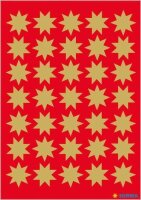 HERMA Aufkleber 3935 Sterne, gold, 105 Etiketten  ( 3935 )