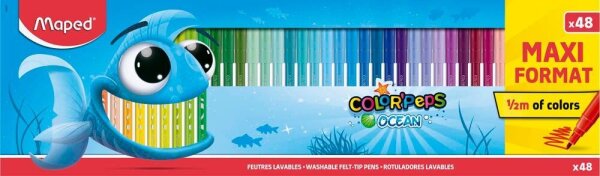 maped Ocean Life Filzstifte farbsortiert, 48 St.