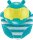 maped Spitzer Croc Croc Hippo türkis