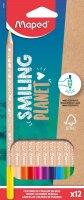 maped Smiling Planet Buntstifte farbsortiert, 12 St.