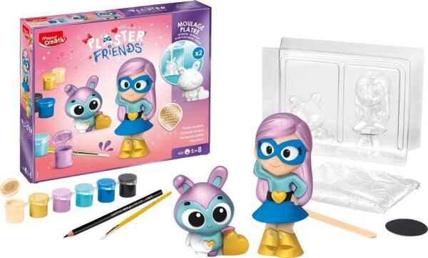 maped Bastelset Plaster Friends - Superheld-Gipsfiguren mehrfarbig  ( 907219 )