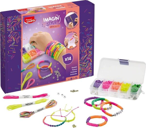 maped Schmuck-Basteln-Set ImagineStyle neon mehrfarbig