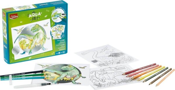 maped AQUA’ART - Dino Malset farbsortiert, 1 Set