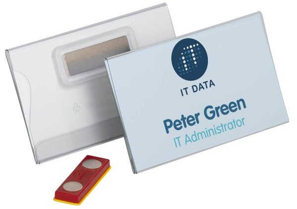 DURABLE Namensschilder mit Magnet 9,0 x 5,4 cm, 25 St.