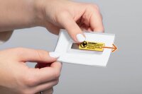 DURABLE CLICK FOLD Namensschilder mit Magnet 9,0 x 5,4 cm, 10 St.