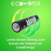 VERICO USB-Akkus mit Ladekabel LoopEnergy AAA900 Li-Ion Micro AAA 600 mAh, 4 St.