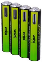 VERICO USB-Akkus mit Ladekabel LoopEnergy AAA900 Li-Ion...