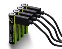 VERICO USB-Akkus mit Ladekabel LoopEnergy AAA900 Li-Ion Micro AAA 600 mAh, 4 St.