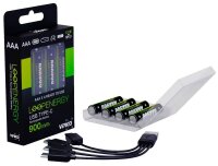 VERICO USB-Akkus mit Ladekabel LoopEnergy AAA900 Li-Ion Micro AAA 600 mAh, 4 St.