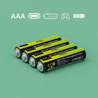 VERICO USB-Akkus mit Ladekabel LoopEnergy AAA900 Li-Ion Micro AAA 600 mAh, 4 St.