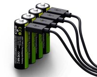 VERICO USB-Akkus mit Ladekabel LoopEnergy AA2550 Li-Ion...