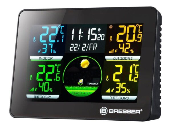 BRESSER® Quadro NLX Wetterstation schwarz, 1 St.