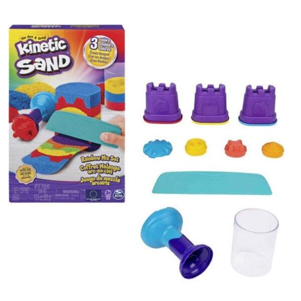 SPIN MASTER™ kinetischer Sand Rainbow Mix mehrfarbig