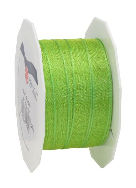 PRÄSENT Geschenkband Four Seasons seidenmatt grasgrün 10,0 mm x 25,0 m