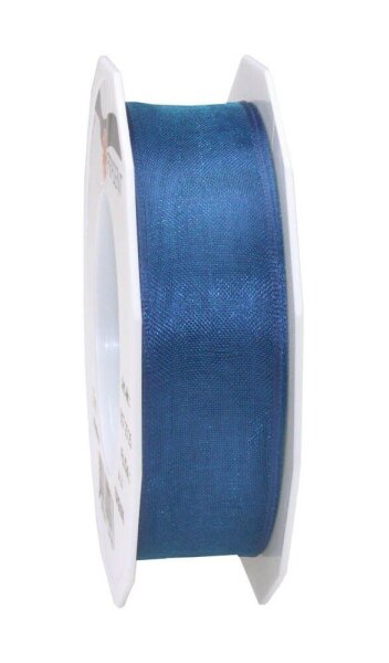 PRÄSENT Geschenkband Four Seasons seidenmatt royalblau 25,0 mm x 25,0 m