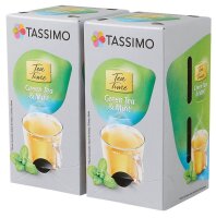 TASSIMO Tea Time Green Tea & Mint Teediscs 16 Portionen