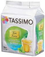 TASSIMO Tea Time Green Tea & Mint Teediscs 16 Portionen